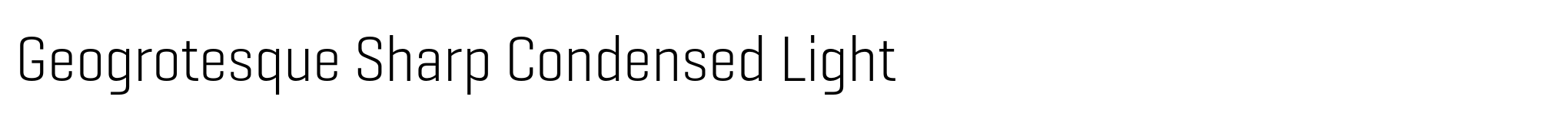 Geogrotesque Sharp Condensed Light image